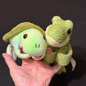 Wild Republic Hugger Turtle and Alligator Plush Snap Bracelet Stuffed Animals